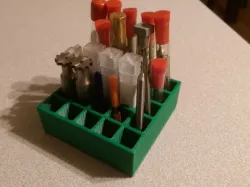 25 Piece End Mill and Tool Holder