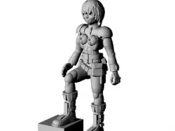 28mm Sci-Fi girl miniature