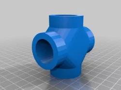 3/4" PVC Cross joint pipe fitting