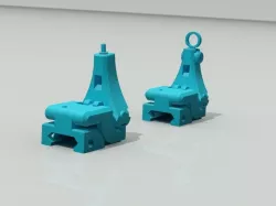 3D Printable Folding Iron Sights V1.1