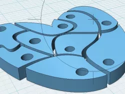 9 piece heart puzzle
