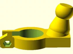 A Clamp with a pinion/ball for a socket