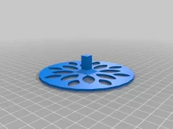 Buffing pad drill wheel