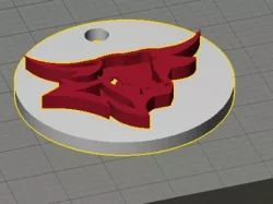 Bull Keychain