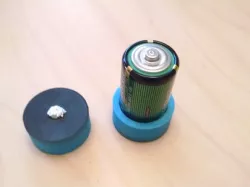 C battery to D battery adapter