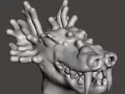 Coral dragon head