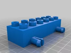 Duplo 4 wheel cart 2x6 brick
