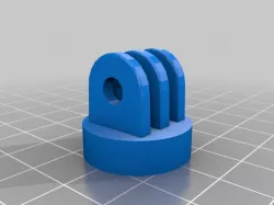 GoPro tripod mount with integrated nut