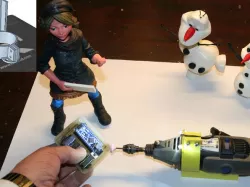 Handsfree Dremel clamp
