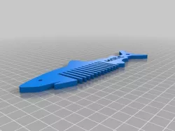 keychain shark comb kate