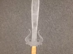 laser cut acrylic "Ice Sword"