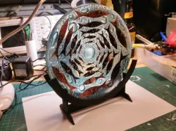 Laser cut plate stand