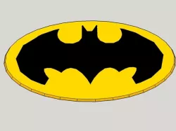 LOW POLY BATMAN SIGN