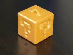 Mario Question mark cube Christmas tree ornament