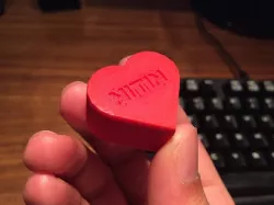 Mini Heart Container Box - Valentine's Heart Gift Note Box