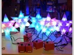 Modification of 12 pointed star for 12mm diffused thin digital RGB LED pixels