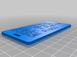 My Customized Customizer Version of luggage label