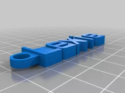 My Customized Message Keychain