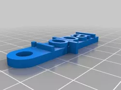 My Customized Message Keychain