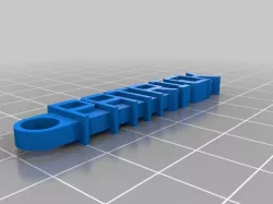 My Customized Message Keychain