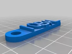 My Customized Message Keychain