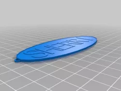 My Customized Oval Keychain