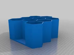 My Customized Parametric honeycomb/hexagonal storage 90mm height,wide version