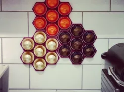 Nespresso Capsule Honeycomb Snowflake Wall Holder