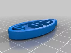 P H D Keychain