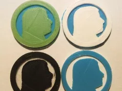 Parametric coins with profile from photo