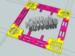 prusa i3 modular hotbed support