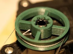 Pulley and Slotted Wheel for 4 RPM gearmotor