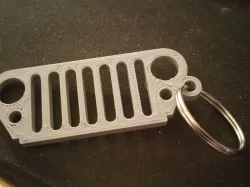 Remixed Jeep Grille Keychain