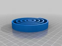 Round leaf spring (clock spring)