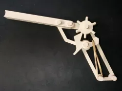 Rubber band gun - no screws required