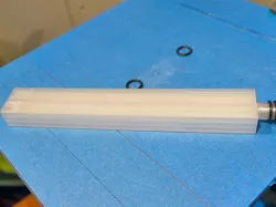 Shower back extension rod