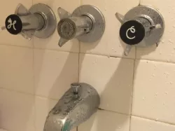 Shower knob hot & cold water covers