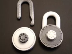 Simple combination lock