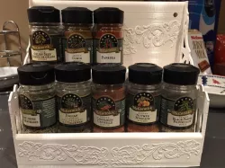 Spice Rack - Made to fit 10 McCormick - Gourmet spice bottles