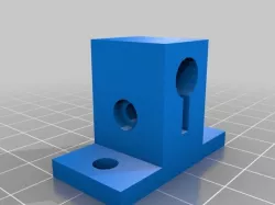 Stubby 8mm Guide Rod Holder for 20mm T-Slot