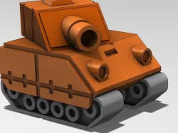 Tank Model from Advance Wars Game