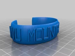 WVU Mountaineers Message Band