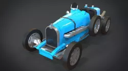 1929 Bugatti 35B Low-poly  3D model