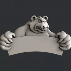 3d STL models for CNC bear 3D model