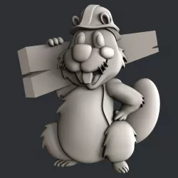 3d STL models for CNC beaver 3D model