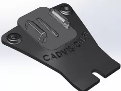 Action camera mount for RC Celica