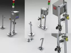 Aluminium Profile with Cognex camera support for floor conveying