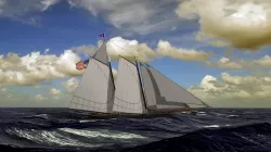 America Cup Schooner America 3D model