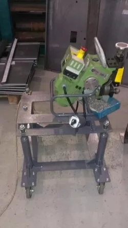 Base stand for chamfer milling machine