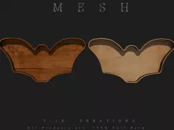 BAT TRAY Low-poly  3D model